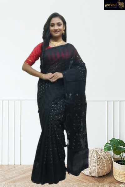 JAMDANI SAREE – Whispers of Dhakai Dreams: Pure Bengal Jamdani